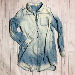 Denim tunic shirt